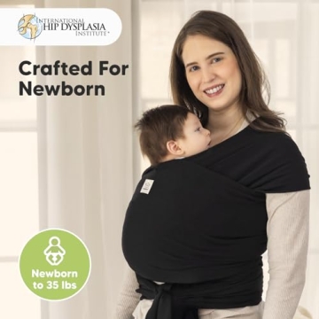 KeaBabies Baby Wrap Carrier - Comfortable Babywearing