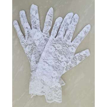 monochef Women Lace Gloves - Elegant Opera and Evening Wear for Ladies