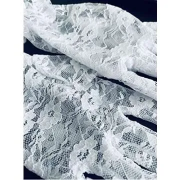 Elegant Women Lace Gloves for Weddings and Parties
