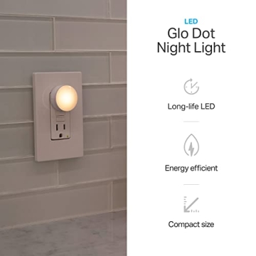 Lights by Night Mini LED Night Light for Safe Illumination