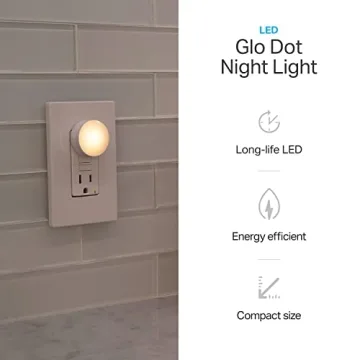 Lights by Night Mini LED Night Light for Safe Illumination