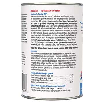 PetAg KMR Kitten Milk Replacer Liquid - 11 oz - Ready-to-Feed Kitten Formula with Vitamins for Kitte...