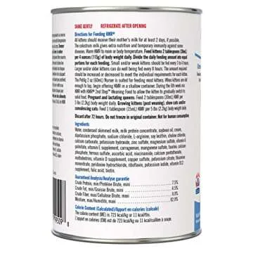 PetAg KMR Kitten Milk Replacer Liquid - 11 oz - Ready-to-Feed Kitten Formula with Vitamins for Kitte...