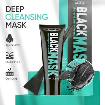 SUNATORIA Blackhead Remover Mask - for Women and Men - Activated Charcoal Peel Off Face Mask - Deep ...