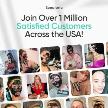 SUNATORIA Blackhead Remover Mask - for Women and Men - Activated Charcoal Peel Off Face Mask - Deep Pore Cleaner Nose Blackhead Remover Pore Release - Black Head Remover for Face