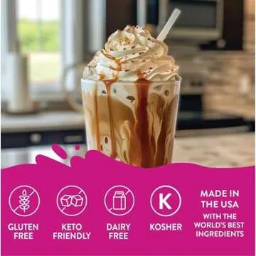 Salted Caramel Coffee Syrup Sauce Sugar Free Keto Zero Calories (Pack of 2)