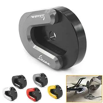 Heinmo Motorcycle Side Stand Kickstand Extension Foot Plate Pad for Sprint Primavera 150 Kickstand Extension Enlarger Accessories (Gray)