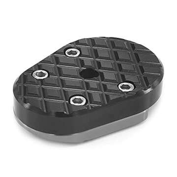 Heinmo Motorcycle Side Stand Kickstand Extension Foot Plate Pad for Sprint Primavera 150 Kickstand Extension Enlarger Accessories (Gray)