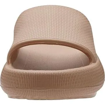 WHITIN Pillow Slippers for Women Non Slip Cushioning Thick Sole Size 6 7 Ladies Bathroom Sandals San...