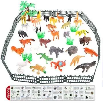 54-Piece Animal Figure Set for Kids Learning Play