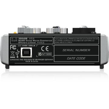 Behringer XENYX 302USB - 5-Input Audio Mixer