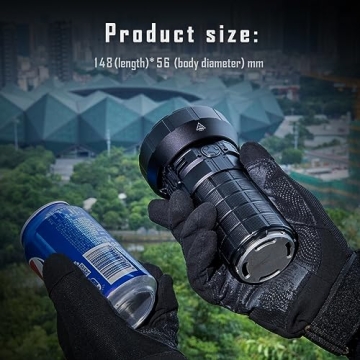 Bright IMALENT MS12 Mini Flashlight 65000 Lumens