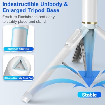 FOXOLA 61" Phone Tripod - All-in-One Selfie Stick Stand