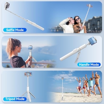 FOXOLA 61" Phone Tripod - All-in-One Selfie Stick Stand