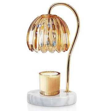 Elegant Candle Warmer Lamp with Dimmable Light