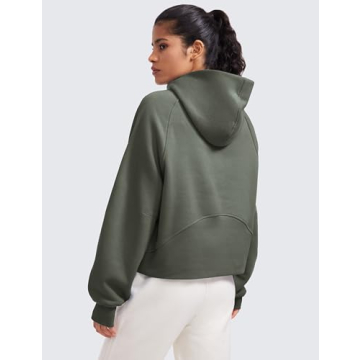 Fleece Lined Half Zip Hoodies for Women - Cozy Style