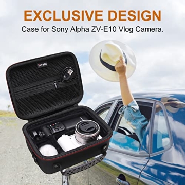 LTGEM Camera Case for Sony ZV-E10 ZV-1 Travel Safety