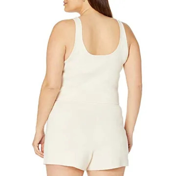 The Drop Women's Angelica Cropped Supersoft Scoop Neck Tank