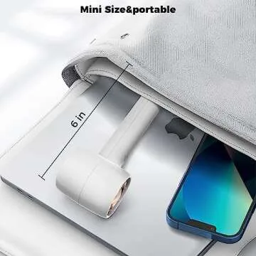 Elingmor Handheld Fan with Aromatherapy,Small Cooling USB Rechargeable Personal Turbo Fan,Quiet Mini Portable Hand Fan,3 Speeds Battery Operated Fan&Desk Base for Travel,Outdoors,Home,Office（White）