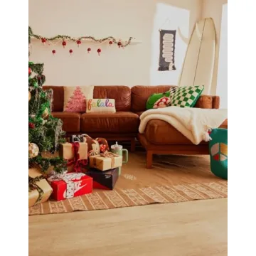 Peking Handicraft Pink Christmas Tree Hook Pillow 18in