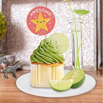 CNYEJQJC 500PCS/Roll Motivational Stickers for Kids, Diameter 1.5/'' Round Reward Stickers, 8 Designs Cartoon Teacher Incentive School, Classroom Encouraging children and students Behavior