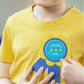 CNYEJQJC 500PCS/Roll Motivational Stickers for Kids, Diameter 1.5/'' Round Reward Stickers, 8 Designs Cartoon Teacher Incentive School, Classroom Encouraging children and students Behavior