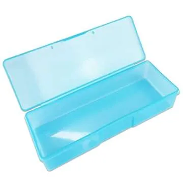Beauticom Personal Box Storage Case for Professional Manicurist Nails Pedicure (Large Size) (4 Pieces, BLUE)
