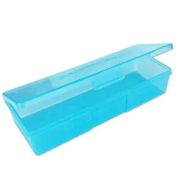 Beauticom Personal Box Storage Case for Professional Manicurist Nails Pedicure (Large Size) (4 Pieces, BLUE)