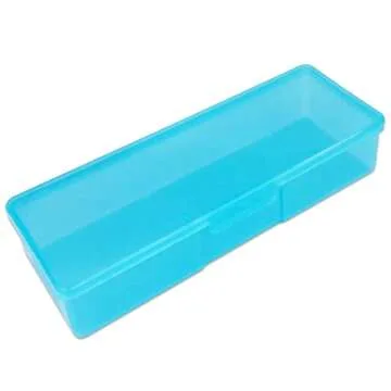 Beauticom Personal Box Storage Case for Professional Manicurist Nails Pedicure (Large Size) (4 Pieces, BLUE)