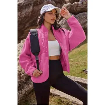 Nirovien Women's Fuzzy Fleece Jacket for Cozy Style