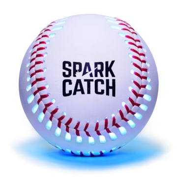 SPARK CATCH Light Up Baseball - Night Play Official Size