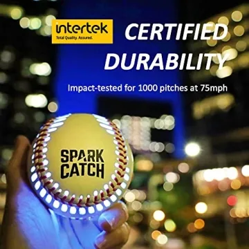 SPARK CATCH Light Up Baseball - Night Play Official Size