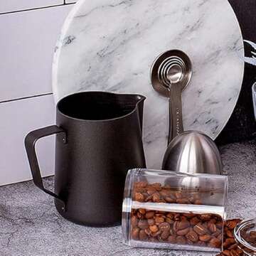 Complete Milk Frothing Pitcher Set for Coffee Lovers