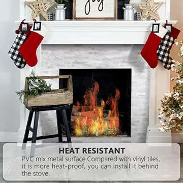 STICKGOO Peel and Stick Backsplash, PVC Wall Tiles Stick on Backsplash for Kitchen(10 Sheets, White Marble with Metal Silver)