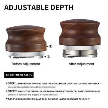 GURUDAR 53mm Coffee Distributor & Espresso Leveler Tool