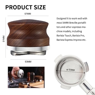 GURUDAR 53mm Coffee Distributor & Espresso Leveler Tool