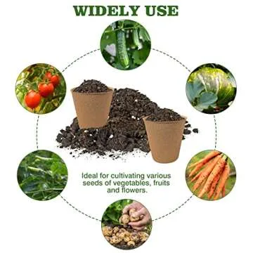 Biodegradable Plant Pots Kit - 40 Peat Seedling Starters