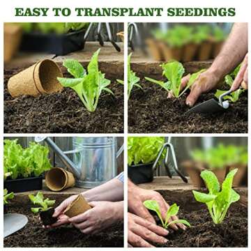 Biodegradable Plant Pots Kit - 40 Peat Seedling Starters
