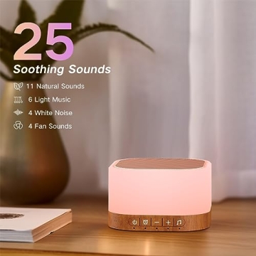 Compact SleeZoo Sound Machine with 25 Soothing Sounds