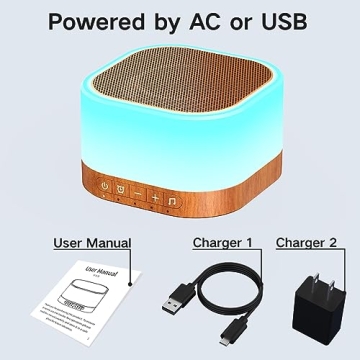 Compact SleeZoo Sound Machine with 25 Soothing Sounds