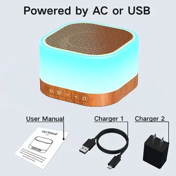 Compact SleeZoo Sound Machine with 25 Soothing Sounds