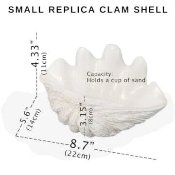 Huey House Clam Shell Dish for Coastal Home Decor