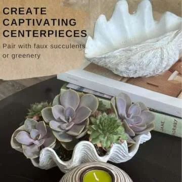 Huey House Clam Shell Dish for Coastal Home Decor