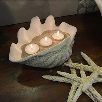 Huey House Clam Shell Dish for Coastal Home Decor