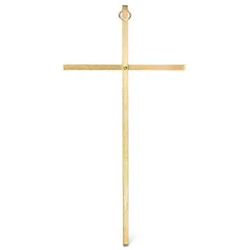 Elegant Goldtone Decorative Hanging Cross for All