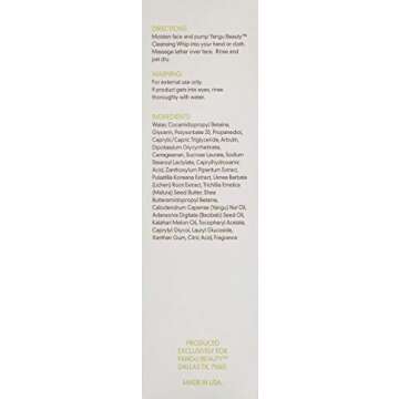 Yangu Beauty Cleansing Whip for sensitive, oily, acne prone skin