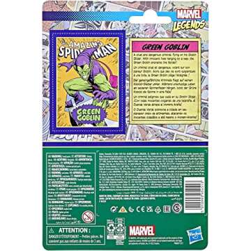 Marvel Legends Series 3.75-inch Retro 375 Collection Green Goblin Action Figure Toy, 2 Accessories