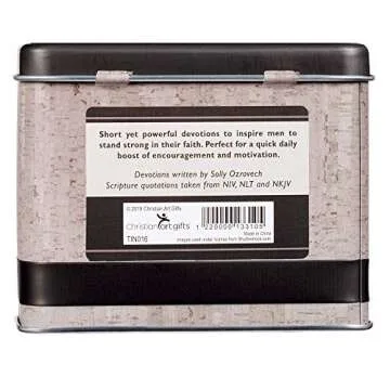Men's Daily Devotional Cards in Sturdy Tin - 150 Inspirations