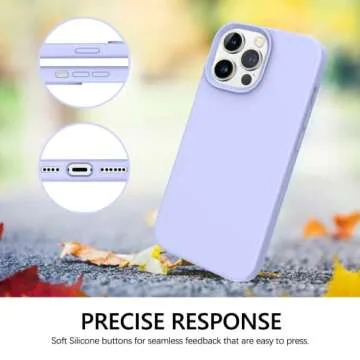 GUAGUA Liquid Silicone Case for iPhone 13 Pro Max - Stylish & Protective
