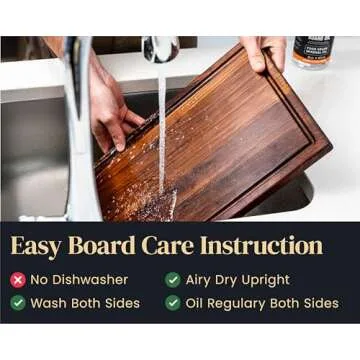 Mevell Walnut Wood Cutting Board | Reversible & Stylish Kitchen Tool